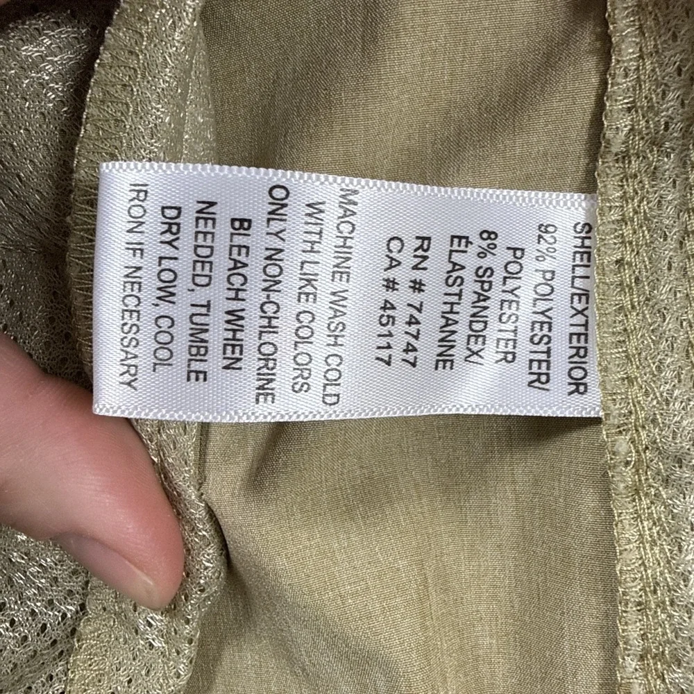 Ascend‎ Cargo Shorts Men's Size 42 Khaki Golf Preppy Summer Hiking Zip Pocket